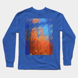 Blue and orange vector design Long Sleeve T-Shirt